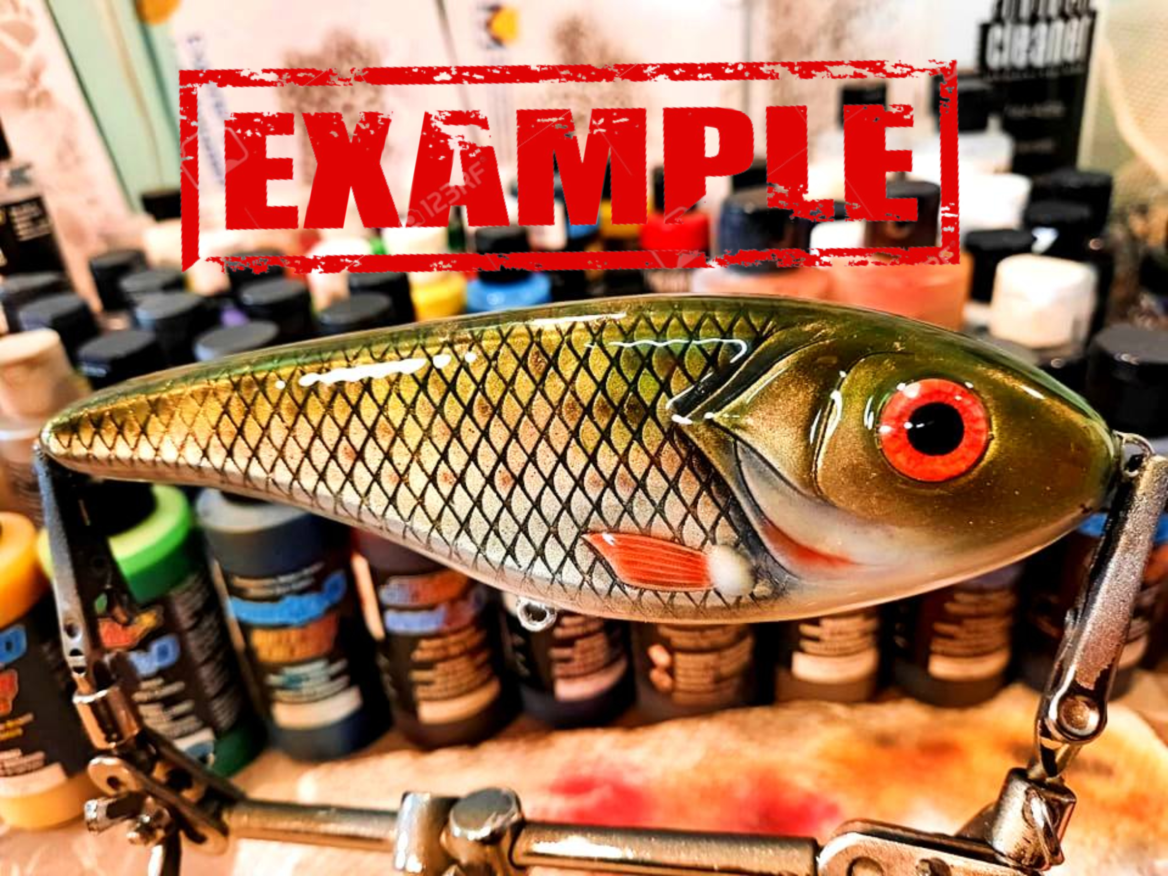 Jerkbait 15 cm - 75 grams incl eyes - 4