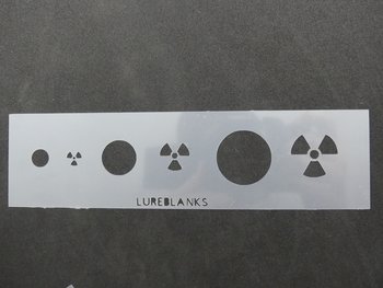 Sjabloon 19,5 cm x 5 cm: Nuclear