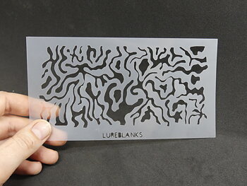 Sjabloon 15,5 cm x 8 cm: Dik kwabaalpatroon