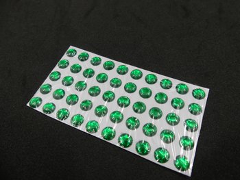 Shiny Eyes green 50 pc - 5 or 6 mm