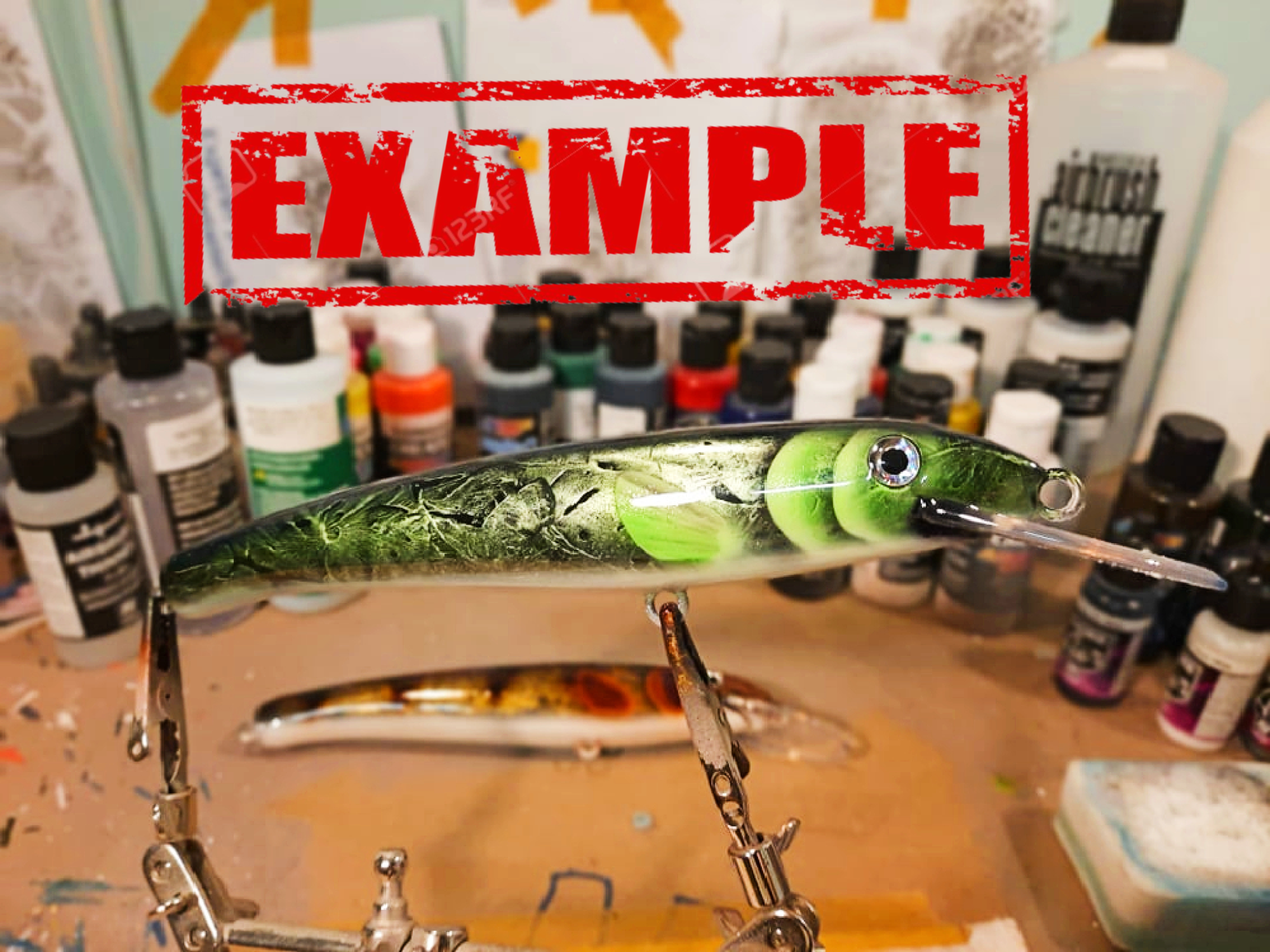 Wobbler gädda 20 cm - 40 grams inkl ögon - 3