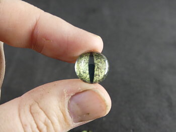 Glazen ogen 20 st - 8, 10 of 12 mm