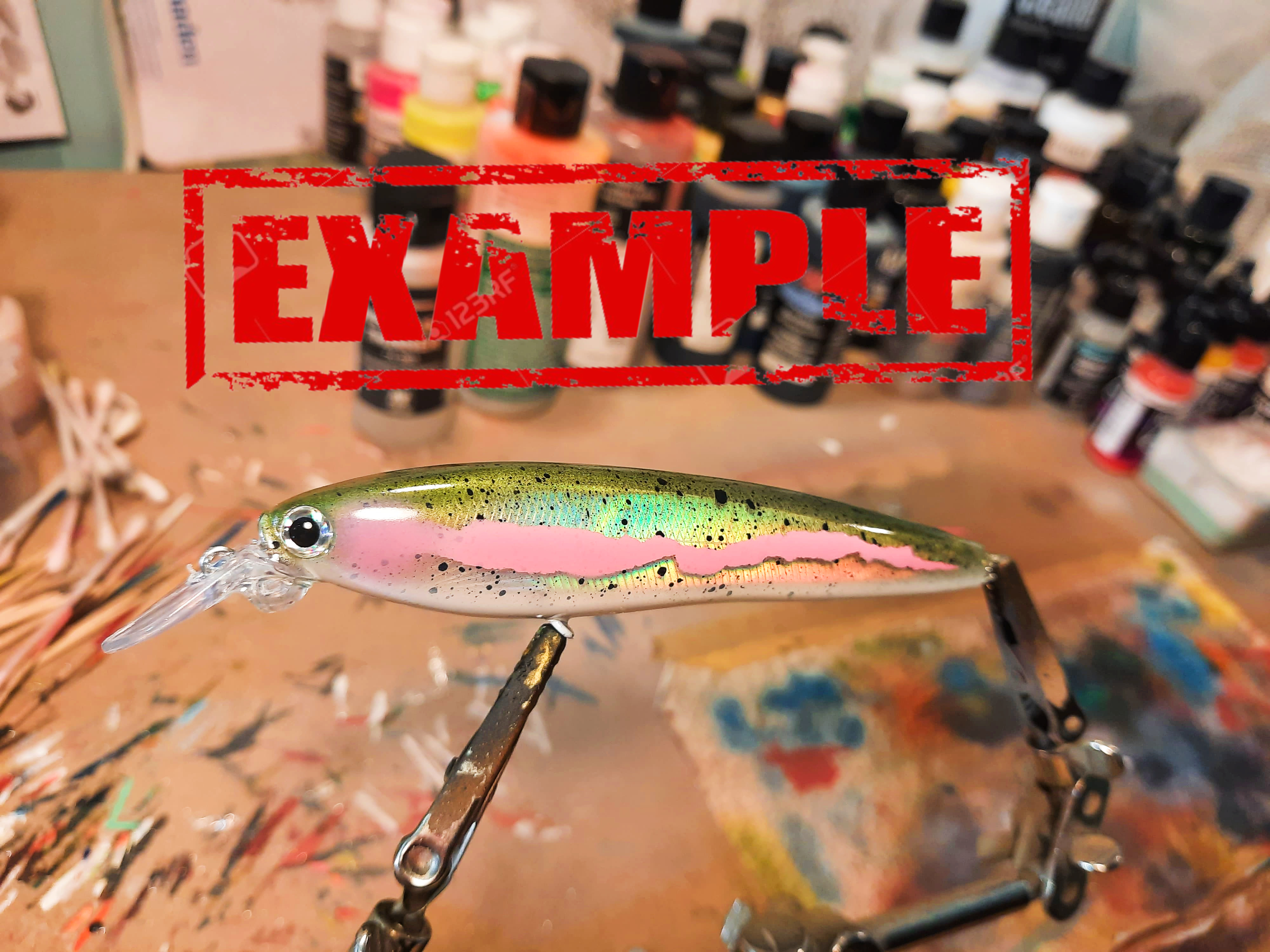 Holographic crankbait 12 cm - 15 grams incl eyes - 4