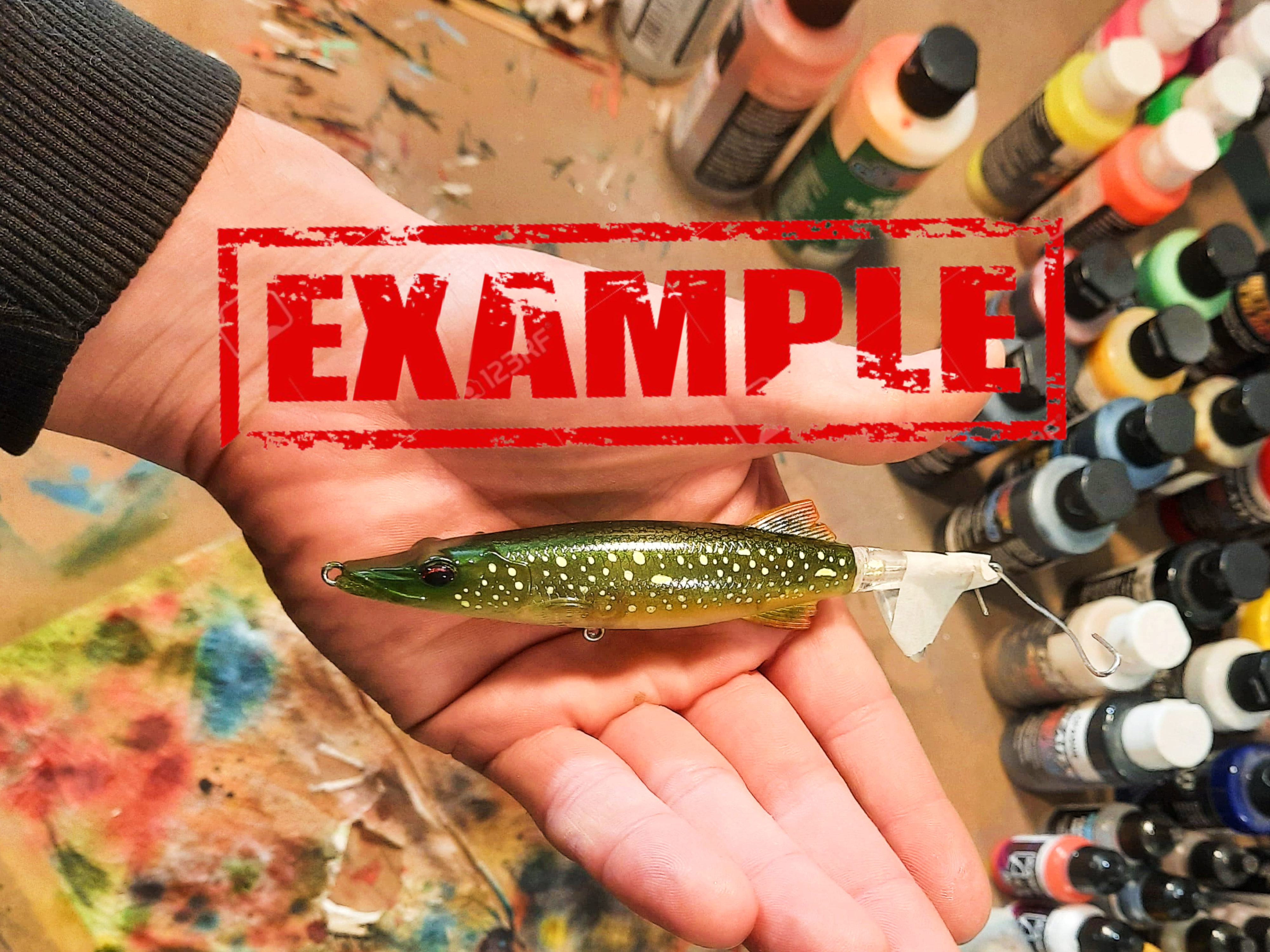 Pike plopper 12 cm - 15 grams incl eyes - 2