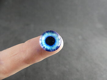 Glazen ogen 20 st - 8, 10 of 12 mm