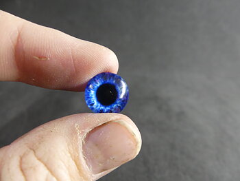 Glazen ogen 20 st - 8, 10 of 12 mm
