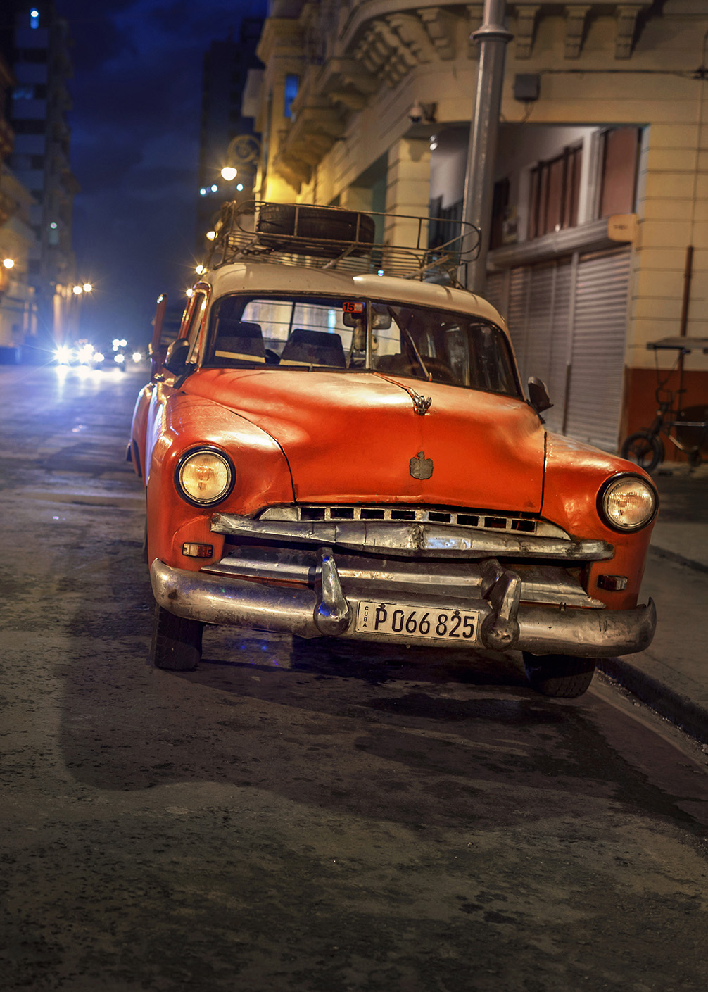 Poster Havanna car night by Mujo - 2