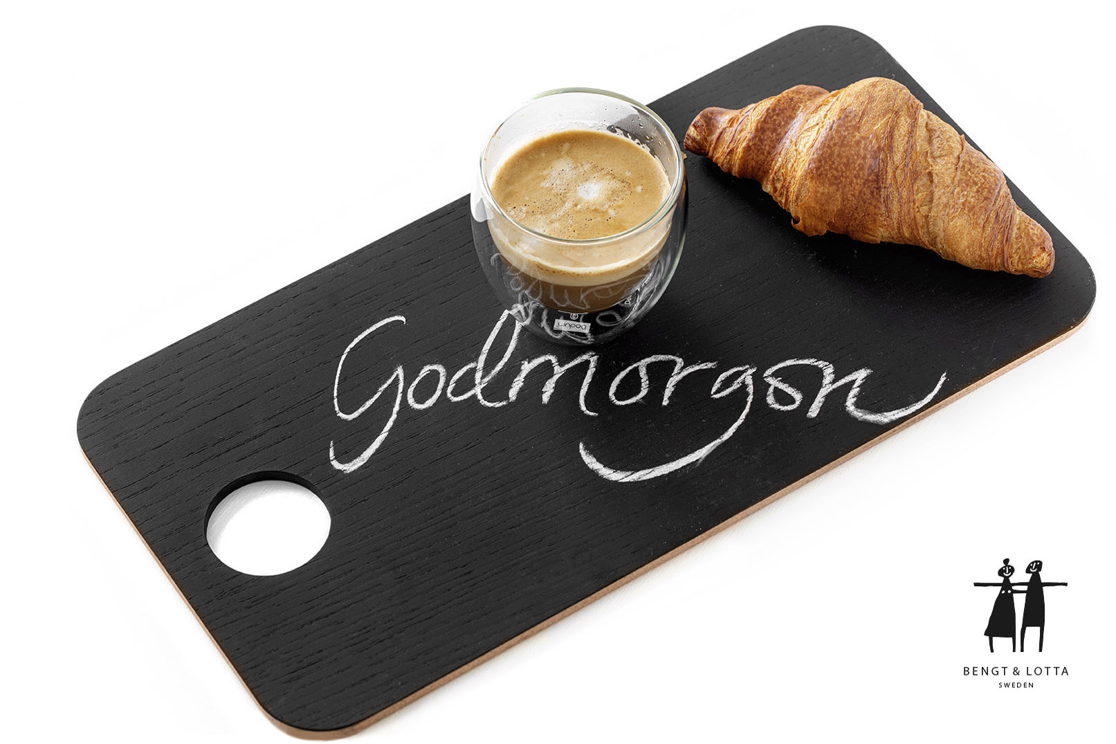 Rektangulär skärbräda med två olika sidor ek/blackboard by Klippan Yllefabrik - 2