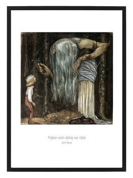 Poster John Bauer - Pojken som aldrig var rädd by History art