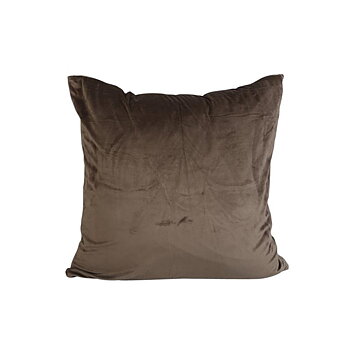 Kuddfodral i brun sammet 60x60 