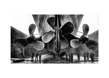 Konstkort Titanic by History art