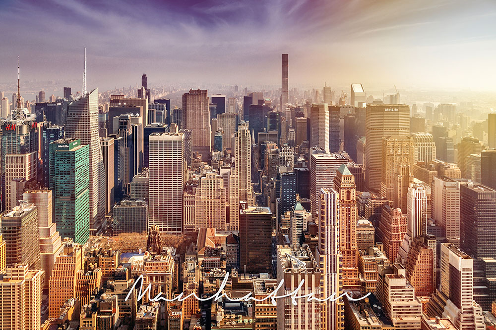 Hoodie Manhattan skyline by History art - 3