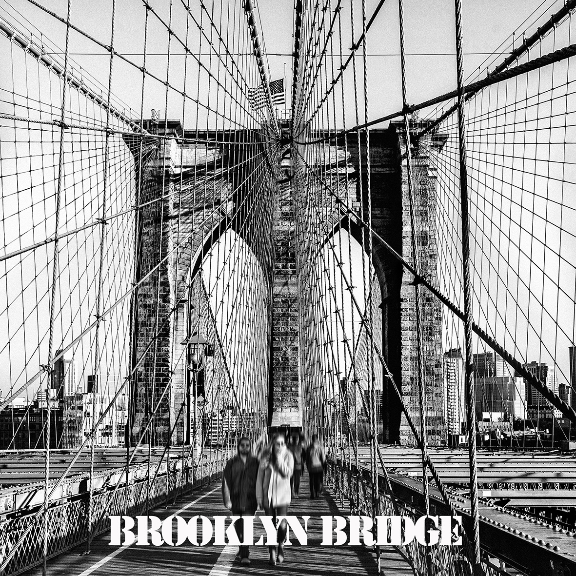 Hoodie Brooklyn Bridge by History art - 3