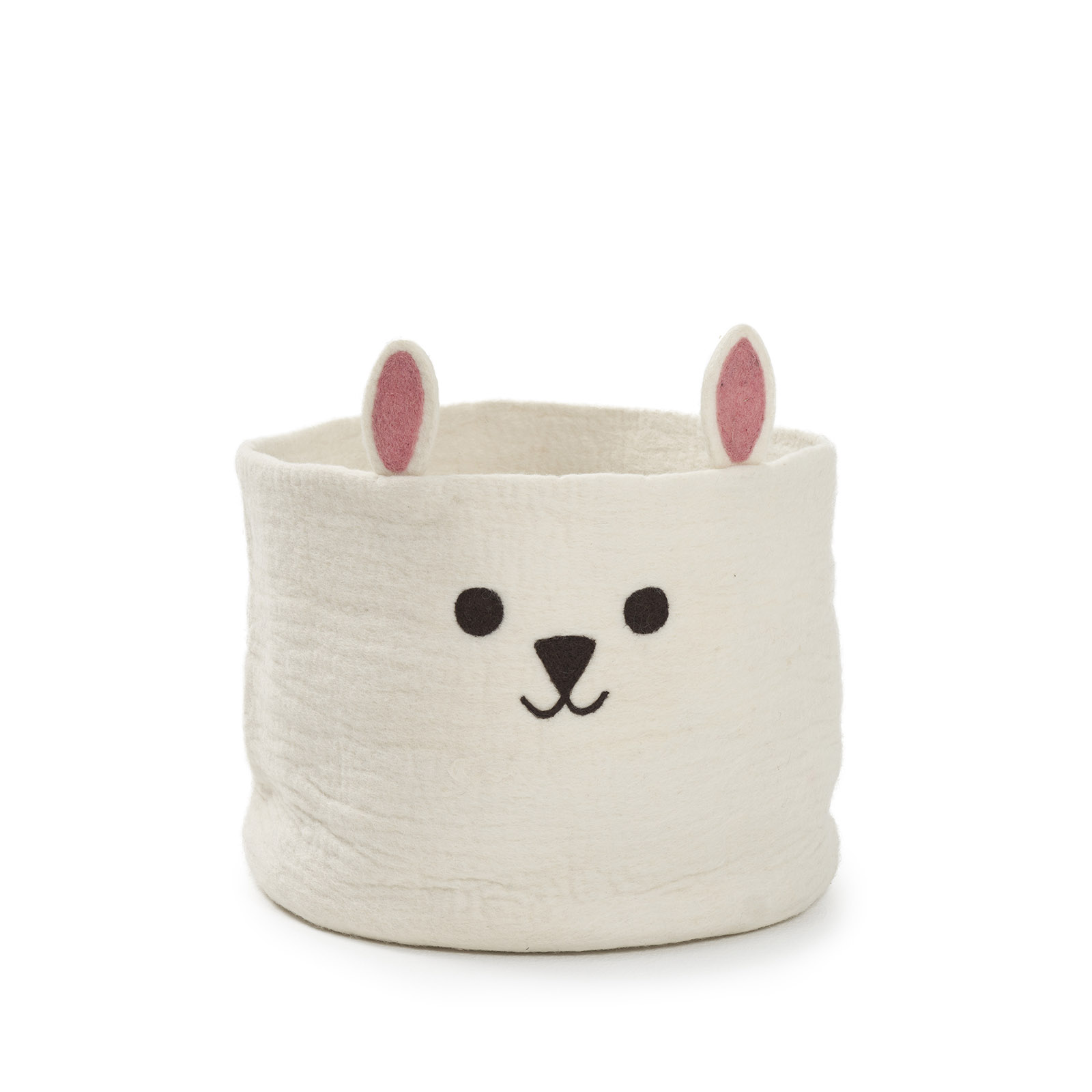SLUTSÅLD - Rabbit filtad förvaringskorg by Klippan Yllefabrik.