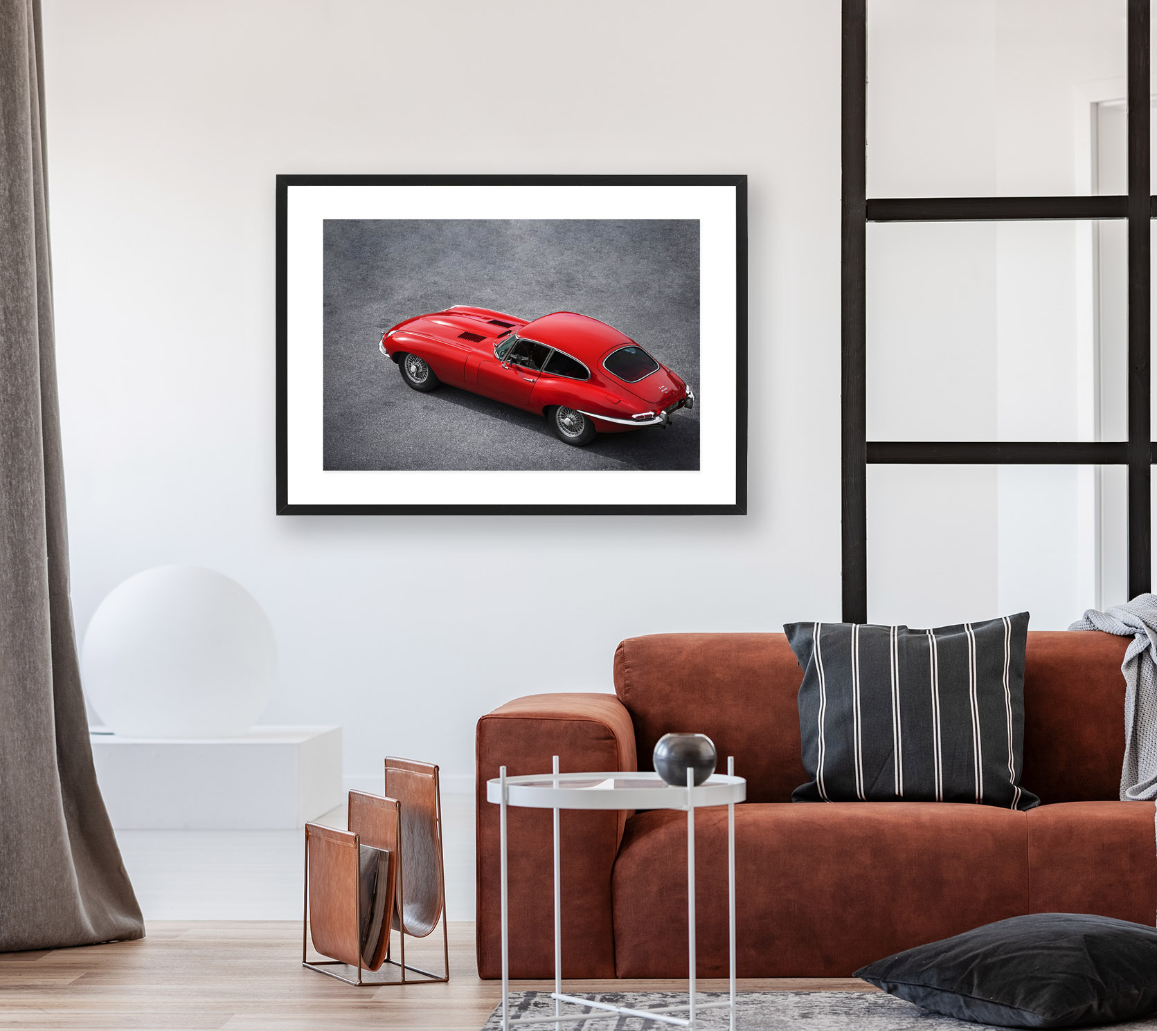 Poster Jaguar E-type 4.2  by Mujo - 2