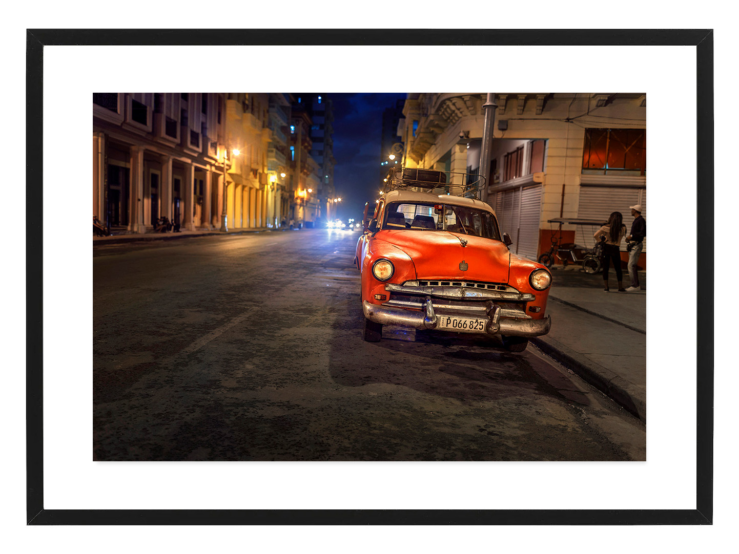 Poster Havanna car by night by Mujo