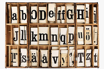 Fotovepa Bokstavslåda by History art