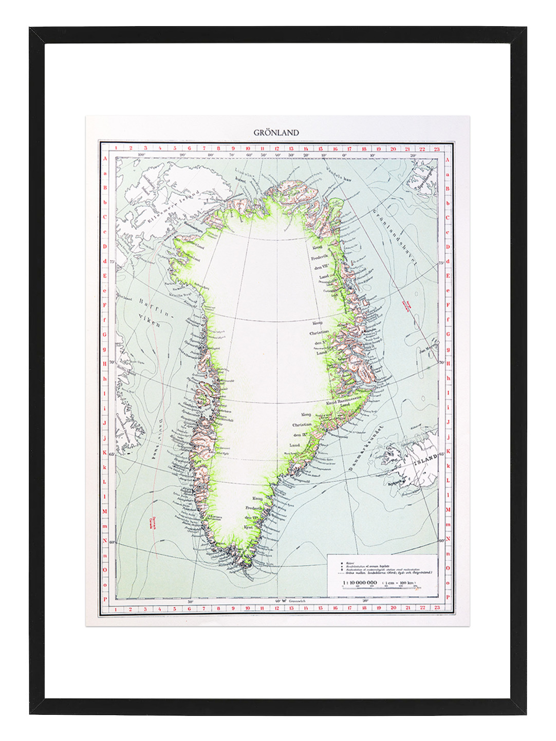 Poster Grönland by History art