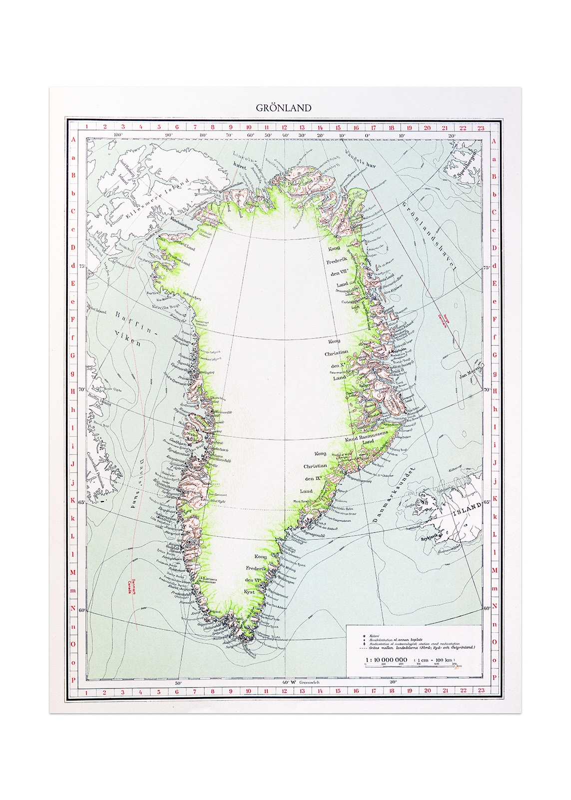 Poster Grönland by History art - 4