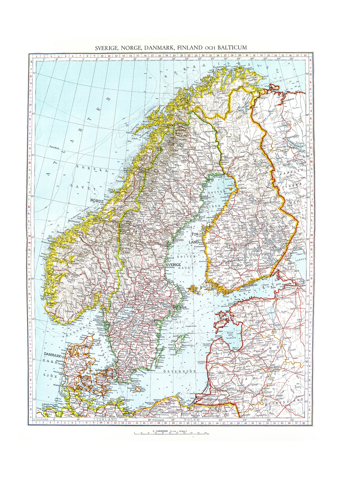Poster Scandinavien by History art - 3