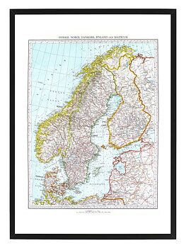 Poster Scandinavien by History art