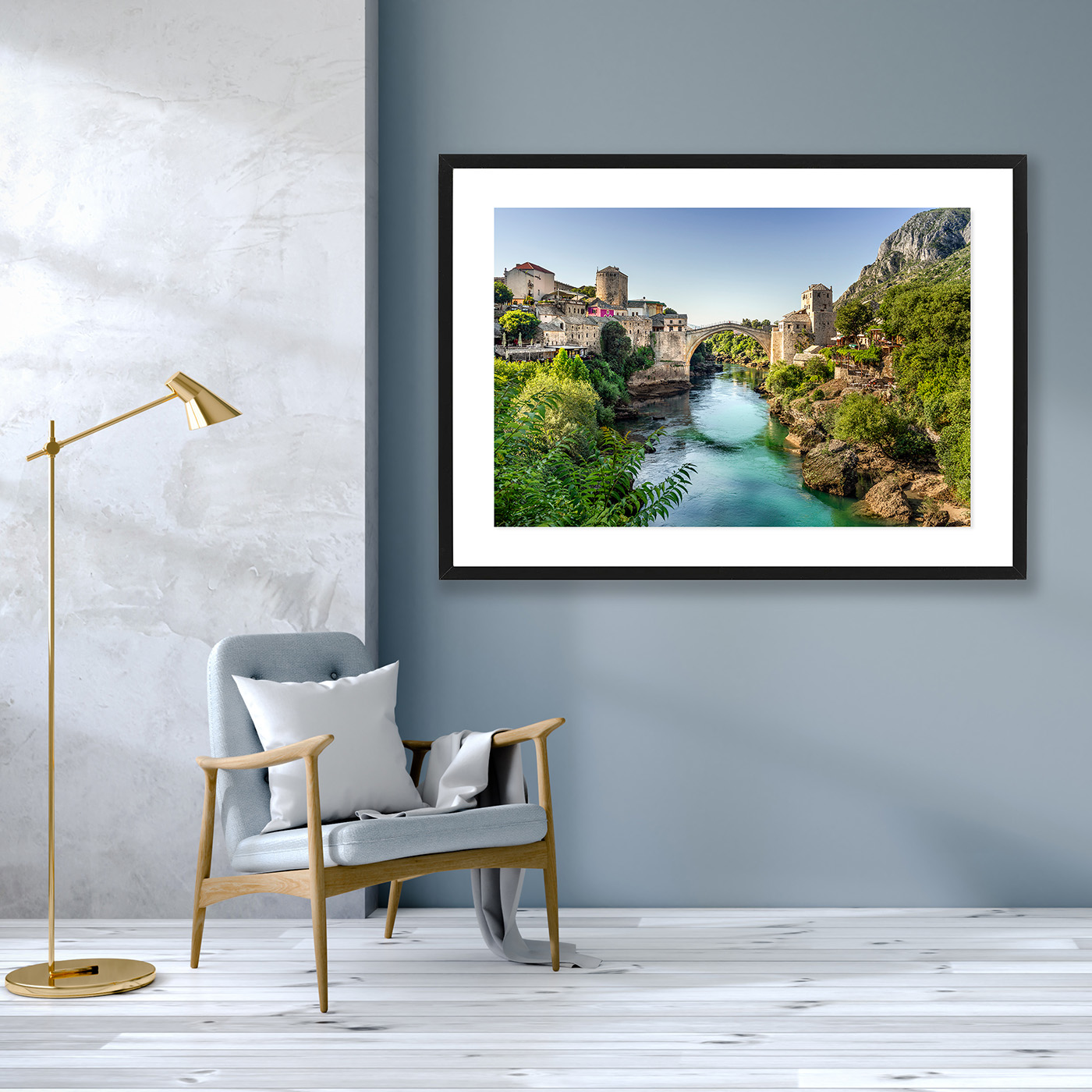 Poster Stari Most i Mostar by Mujo - 2