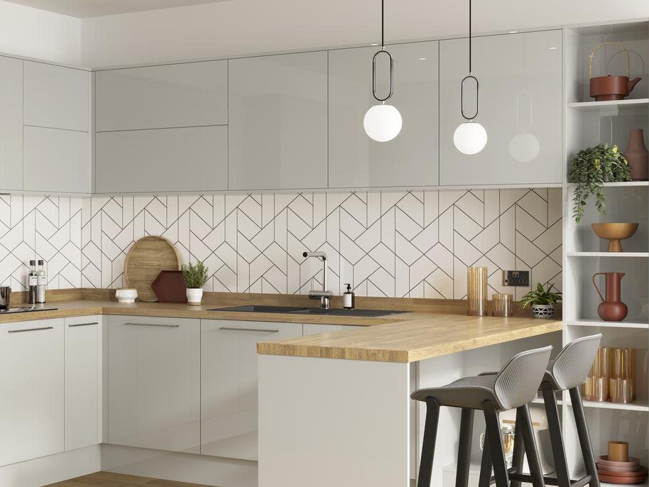 Bänkskiva i vinkel - Specialbeställning