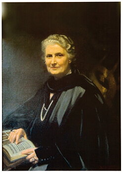 Färgfoto Maria Montessori - A4 