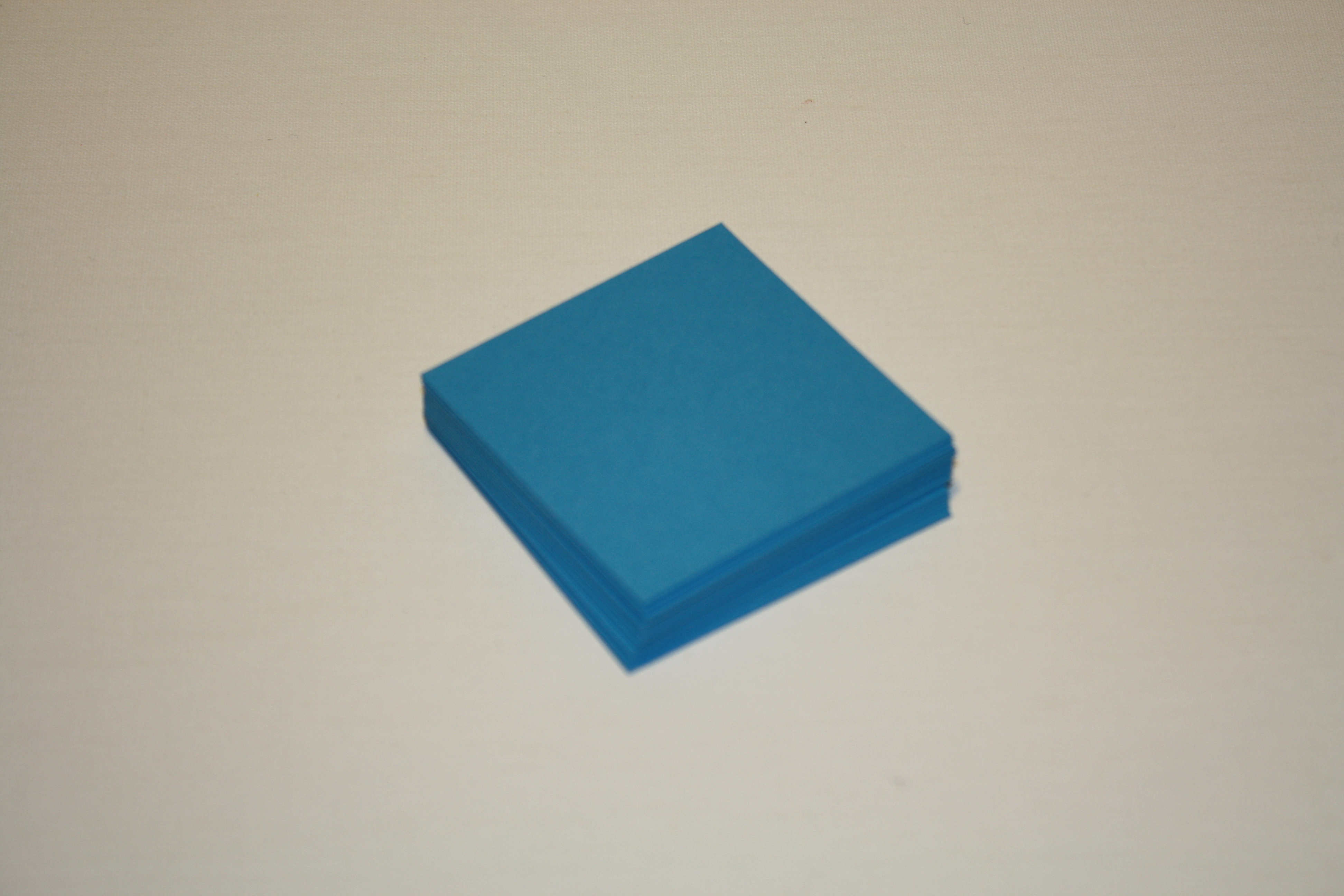 Blå kort 6x6 cm