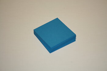 Blå kort 6x6 cm