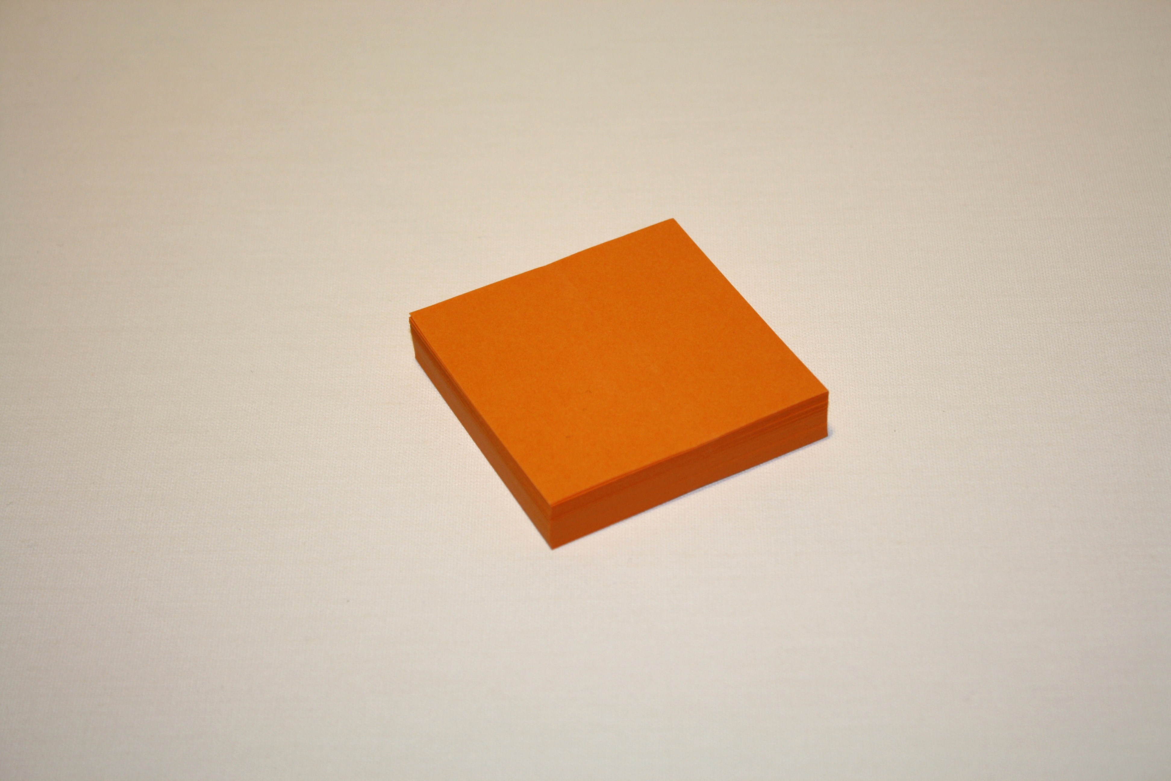 Orange kort 6x6 cm