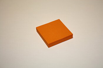 Orange kort 6x6 cm