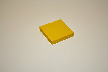 Gula kort 6x6 cm