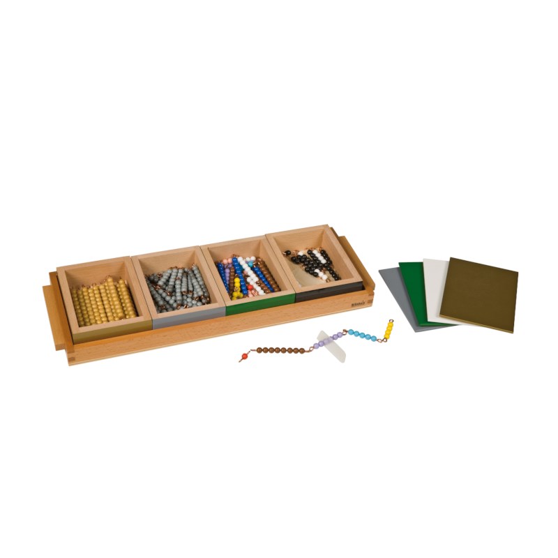 Ormleken - subtraktion - Rörliga plastpärlor 