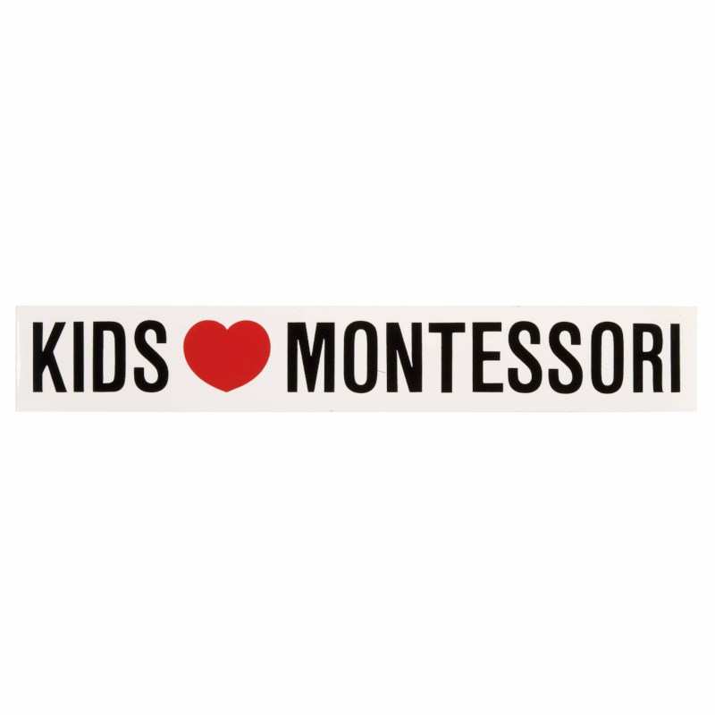Klistermärke Kids  love Montessori