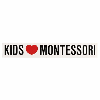 Klistermärke Kids  love Montessori