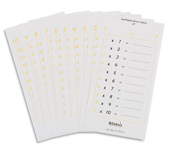 Multiplikationstabeller - 5 set
