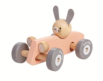 Racerbil i Trä Bunny Racing Car - Plan Toys 