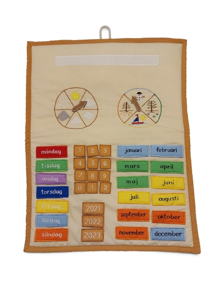 Årstidskalender i tyg  - 2