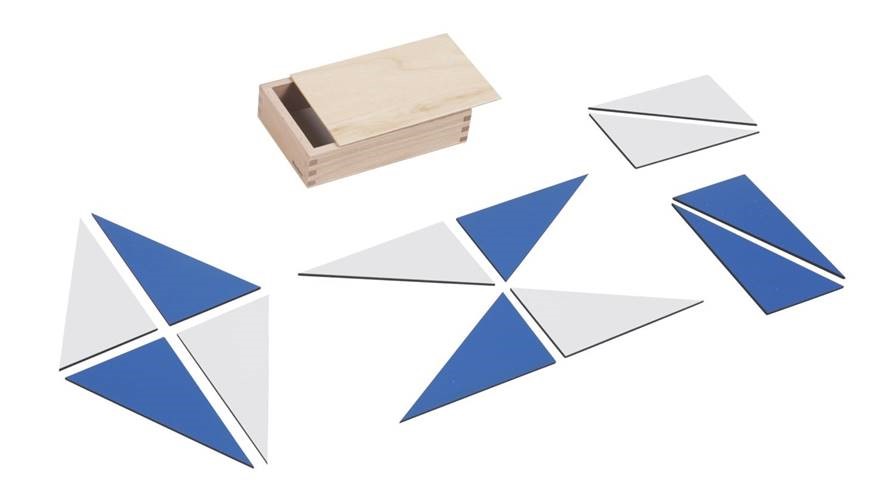 Konstruktiva blå trianglar