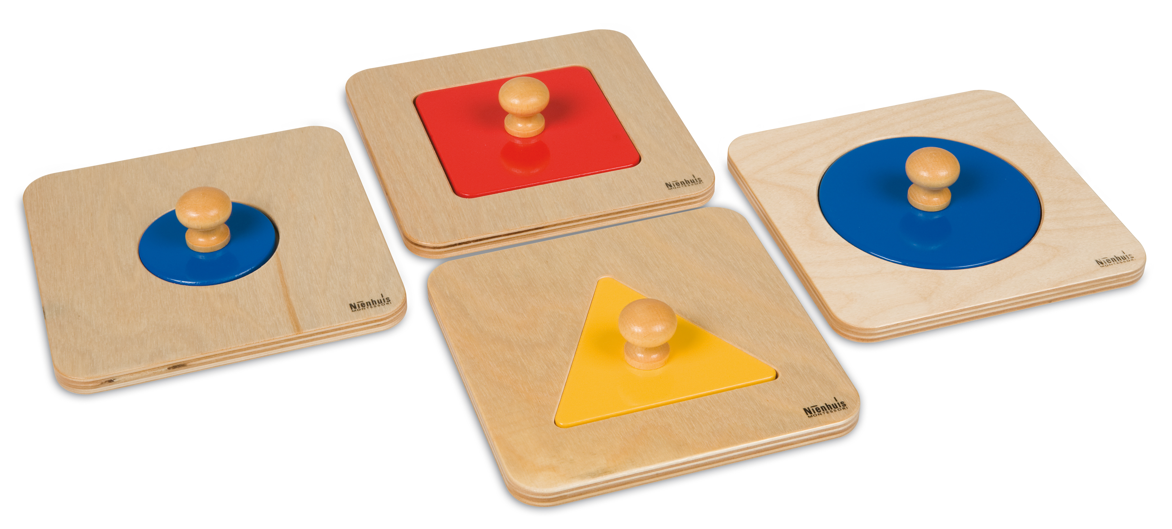 Pusselset , 4 pussel med 1 form