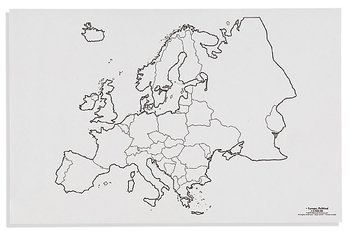 Europakartor med statsgränser ( 50 ark)