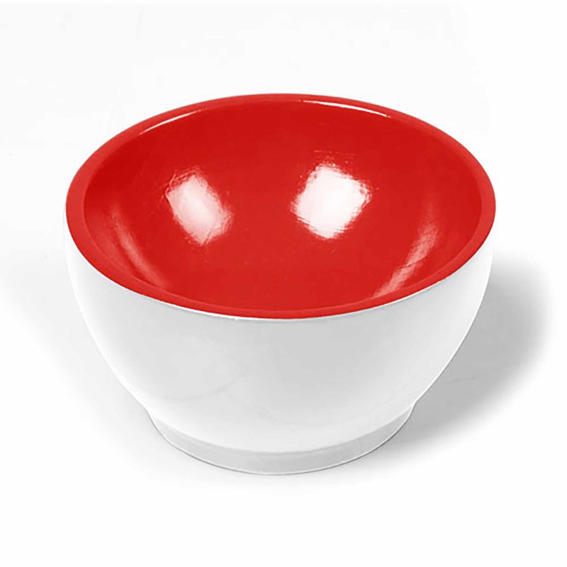 Träkopp Röd-vit