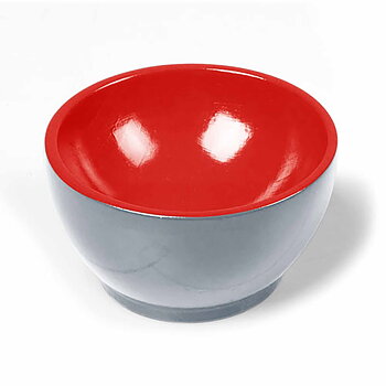 Träkopp Röd-grå