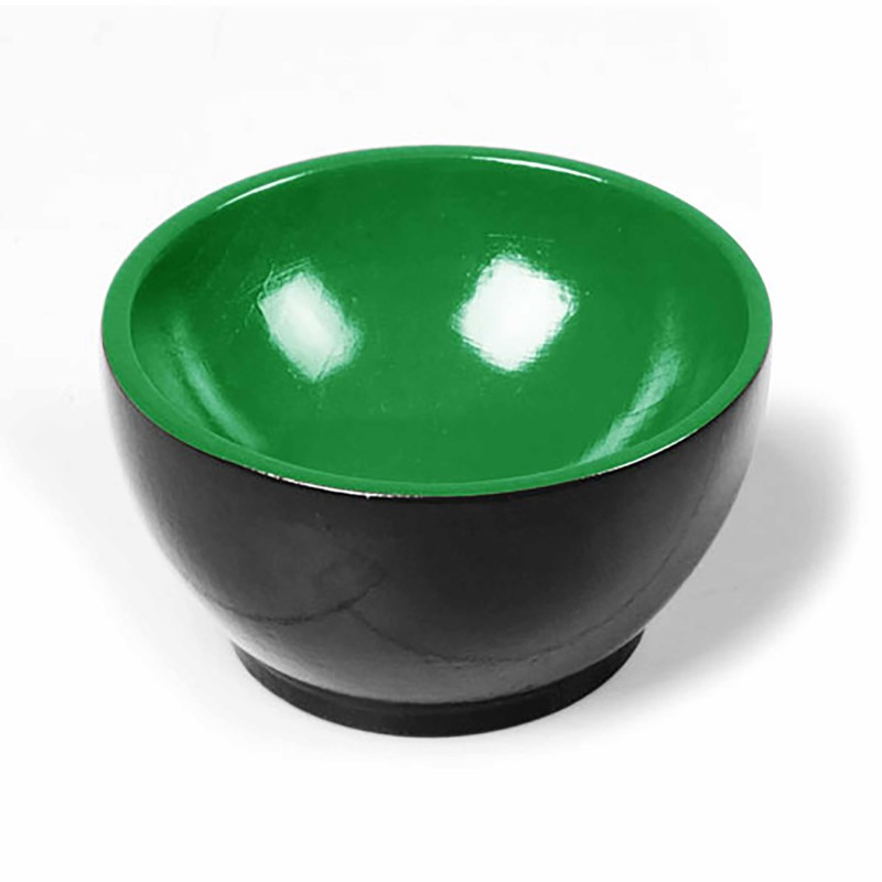 Träkopp Grön-Svart
