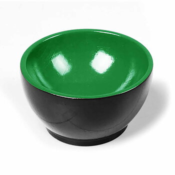 Träkopp Grön-Svart