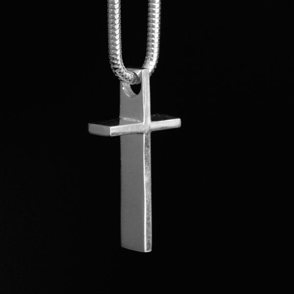 Kompass - slender sterling silver cross
