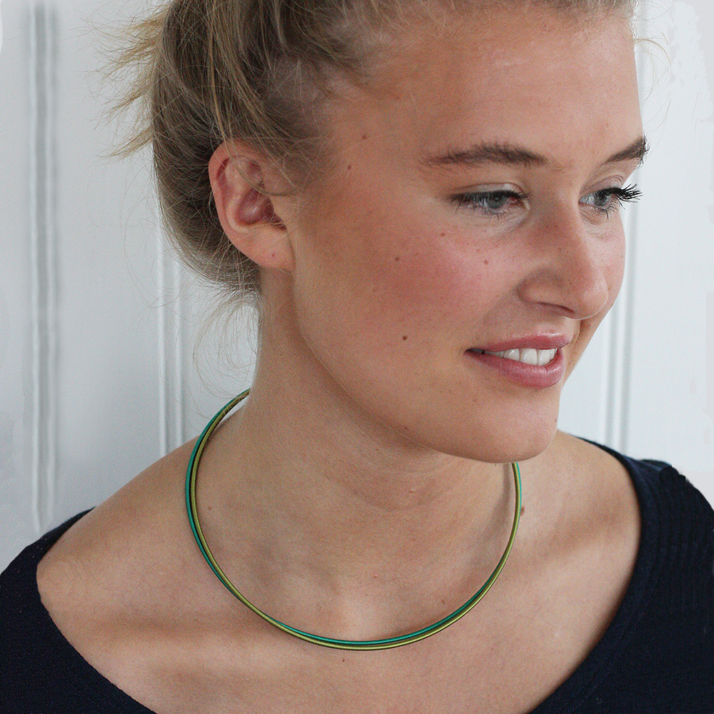 Kedjor - Spiralfjäder - halsband i nylon - 2