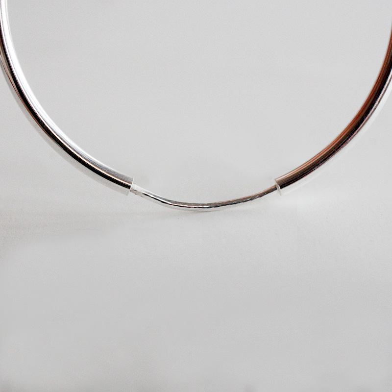 Hoop earrings in silver - 3