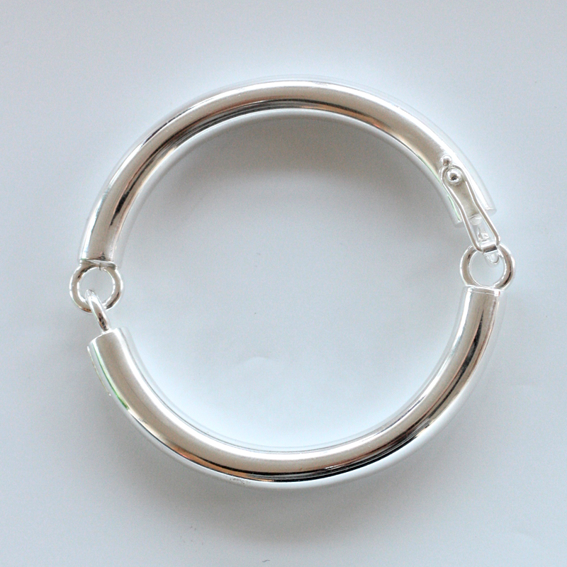 Vattring - ledat armband i silver